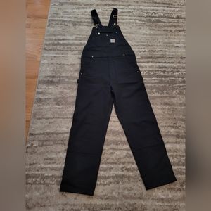 Carhartt Men's Relaxed Fit Duck Bib Overall 36x34 black brand new